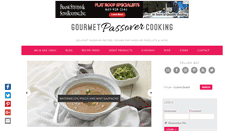 Desktop Screenshot of gourmetpassovercooking.com