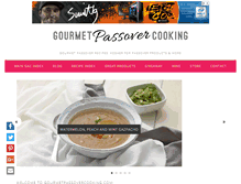 Tablet Screenshot of gourmetpassovercooking.com